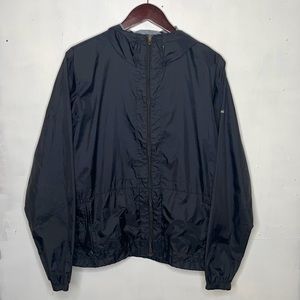 Men’s All Black Colombia Windbreaker Jacket XL TG